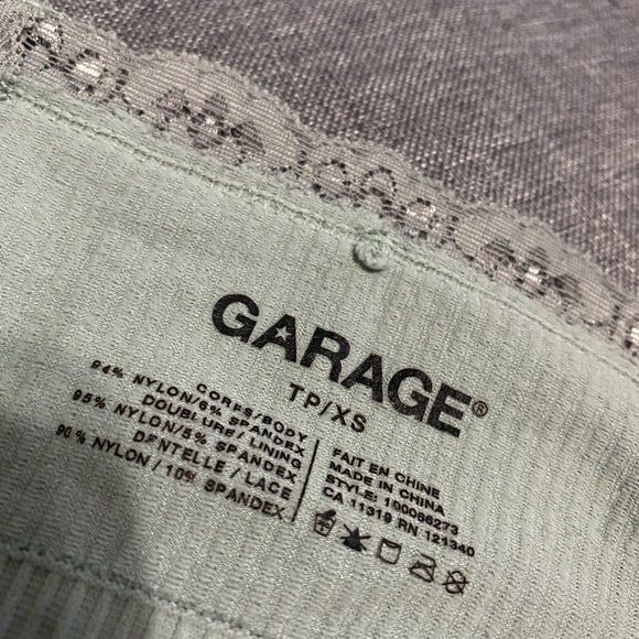 Garage Crop Top with Lace Neckline - Picture 6 of 6